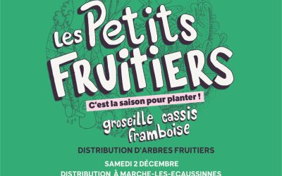 Action petits fruitiers de la locale Ecolo Ecaussinnes le samedi 2 décembre 2023